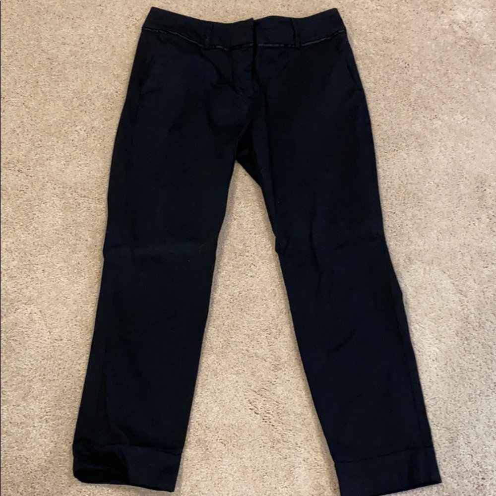 Black cuffed crops, size 6